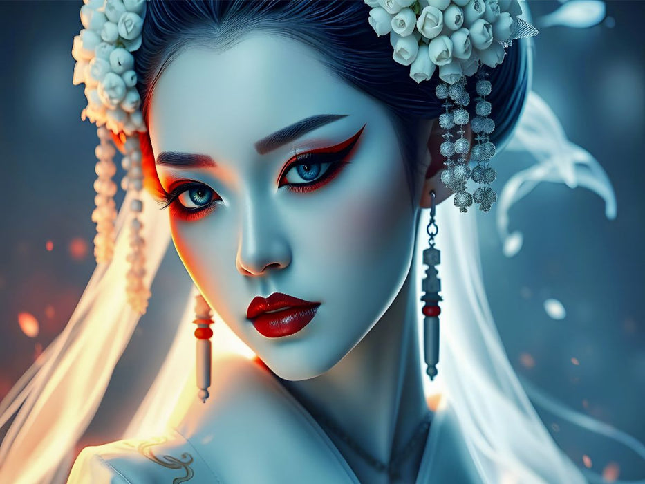 Ein Motiv aus dem Kalender Dunkle Eleganz der Geishas - CALVENDO Foto-Puzzle'