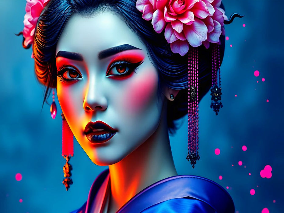 Ein Motiv aus dem Kalender Dunkle Eleganz der Geishas - CALVENDO Foto-Puzzle'