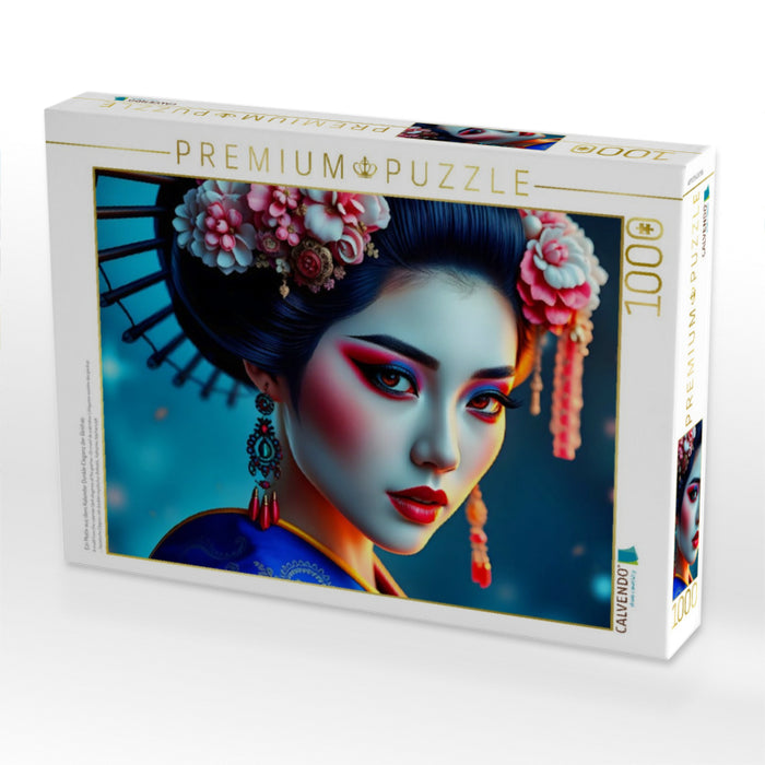 Ein Motiv aus dem Kalender Dunkle Eleganz der Geishas - CALVENDO Foto-Puzzle'
