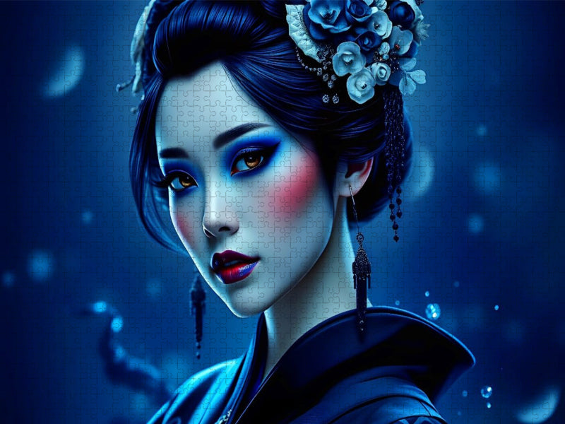 Ein Motiv aus dem Kalender Dunkle Eleganz der Geishas - CALVENDO Foto-Puzzle'
