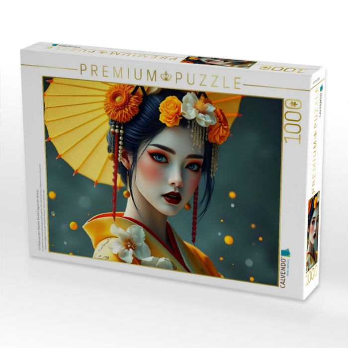 Ein Motiv aus dem Kalender Dunkle Eleganz der Geishas - CALVENDO Foto-Puzzle'