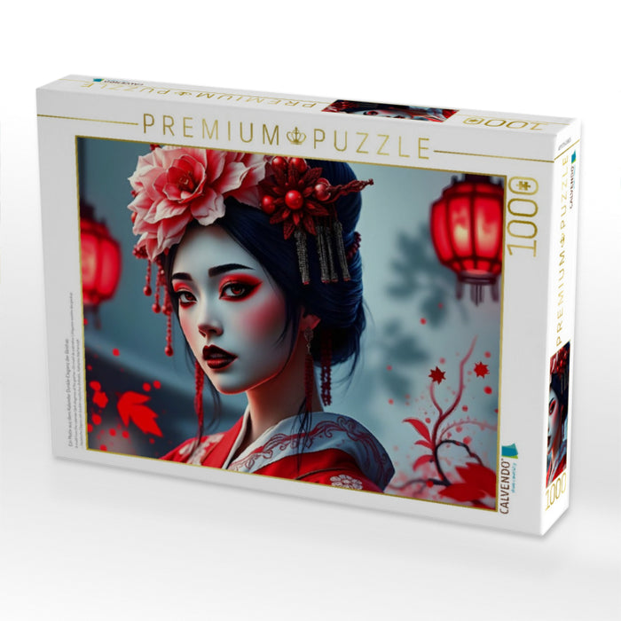 Ein Motiv aus dem Kalender Dunkle Eleganz der Geishas - CALVENDO Foto-Puzzle'