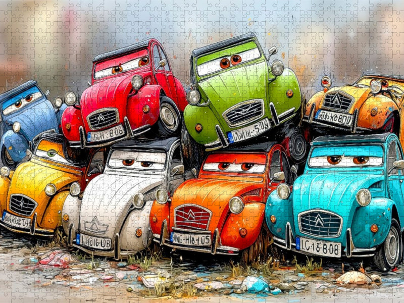 Ist das etwa ein Enten-Schrotthaufen? - CALVENDO Foto-Puzzle'