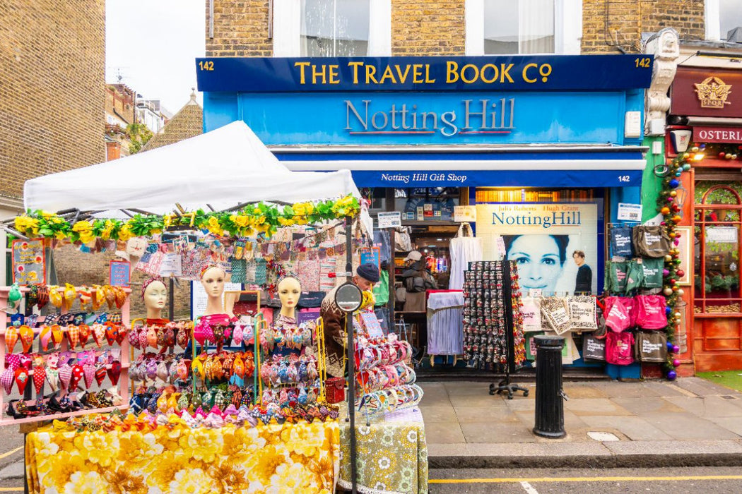 Premium Textil-Leinwand Buchladen in Notting Hill