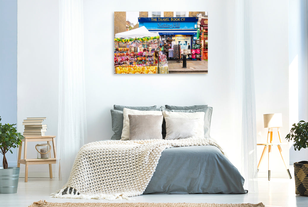 Premium Textil-Leinwand Buchladen in Notting Hill