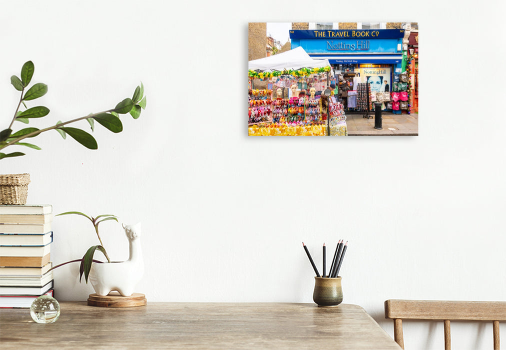 Premium Textil-Leinwand Buchladen in Notting Hill