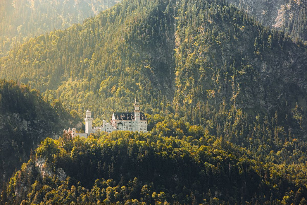 Premium Textil-Leinwand Motiv: Schloss Neuschwanstein