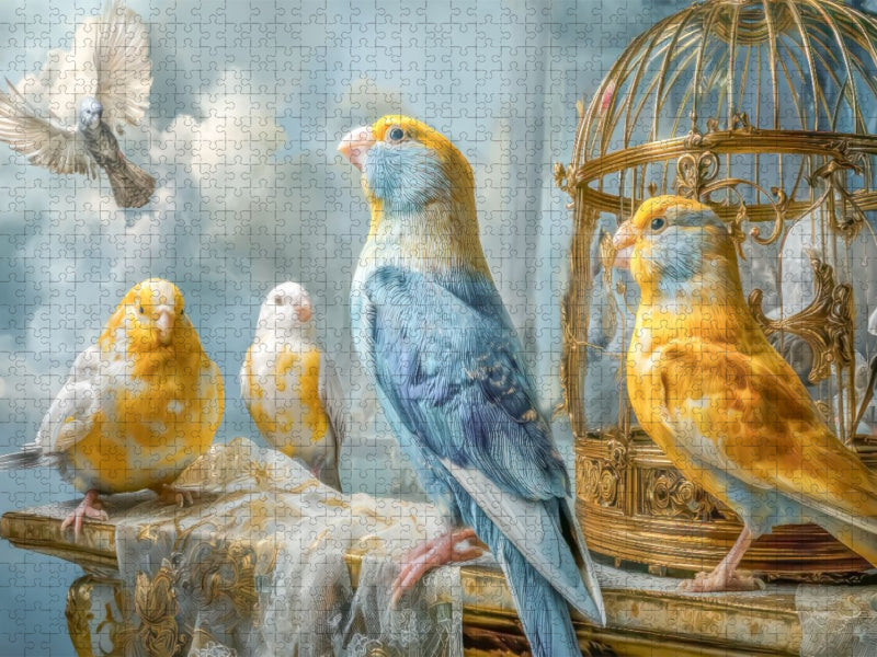 Fantasievögel - CALVENDO Foto-Puzzle'