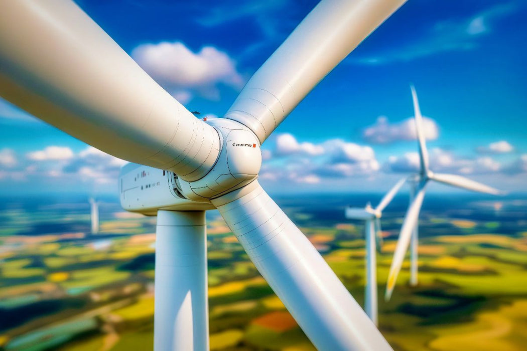 Premium Textil-Leinwand Ein Motiv aus dem Kalender Wind und Sonnenenergie