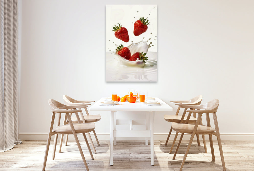 Premium Textil-Leinwand Ein Motiv aus dem Kalender Erfrischendes Obst