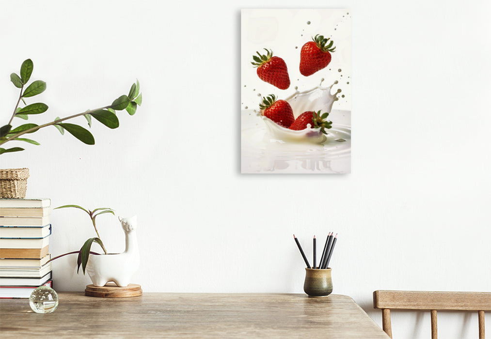 Premium Textil-Leinwand Ein Motiv aus dem Kalender Erfrischendes Obst