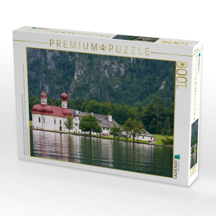 Wallfahrtskirche St. Bartholomäus, Königssee, Berchtesgadener Land, Bayern, Deutschland - CALVENDO Foto-Puzzle'