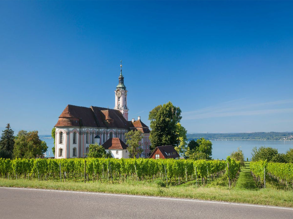 Wallfahrtskirche mit Weinbergen,Allgäu, Deutschland - CALVENDO Foto-Puzzle'