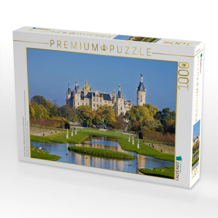 Schloss Schwerin, Mecklenburg-Vorpommern,Deutschland - CALVENDO Foto-Puzzle'