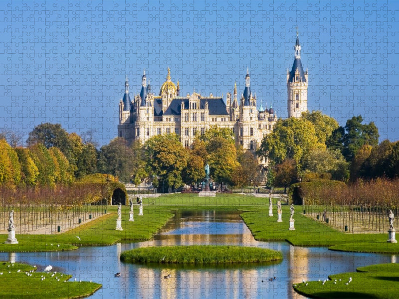 Schloss Schwerin, Mecklenburg-Vorpommern,Deutschland - CALVENDO Foto-Puzzle'