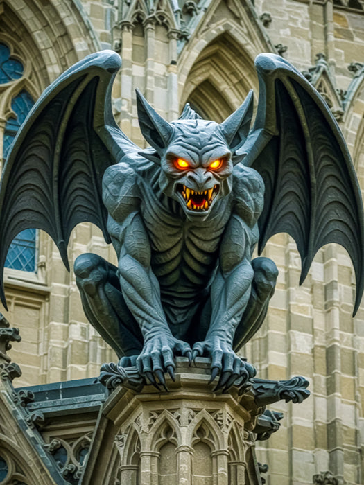 Gargoyle, dämonische Steinfiguren - CALVENDO Foto-Puzzle'