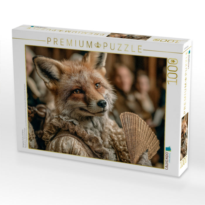 Königlicher Fuchs mit Fächer - CALVENDO Foto-Puzzle'