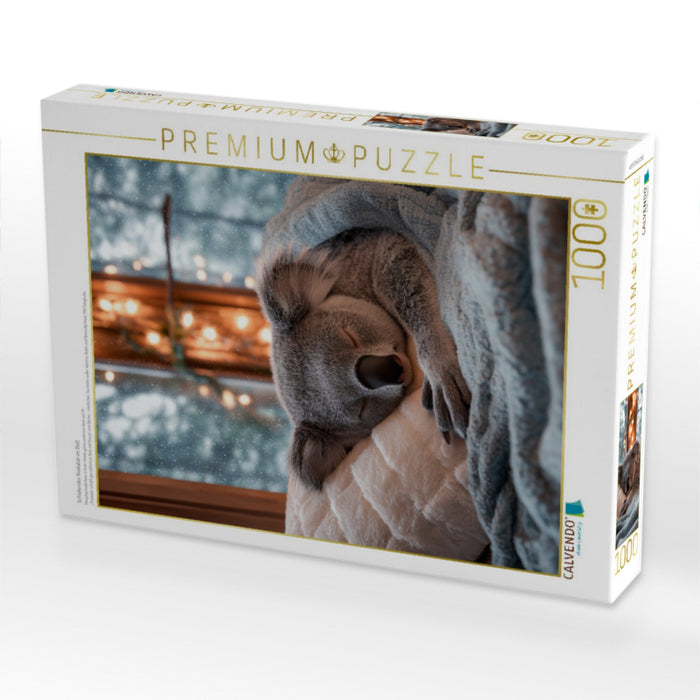 Schlafender Koalabär im Bett - CALVENDO Foto-Puzzle'
