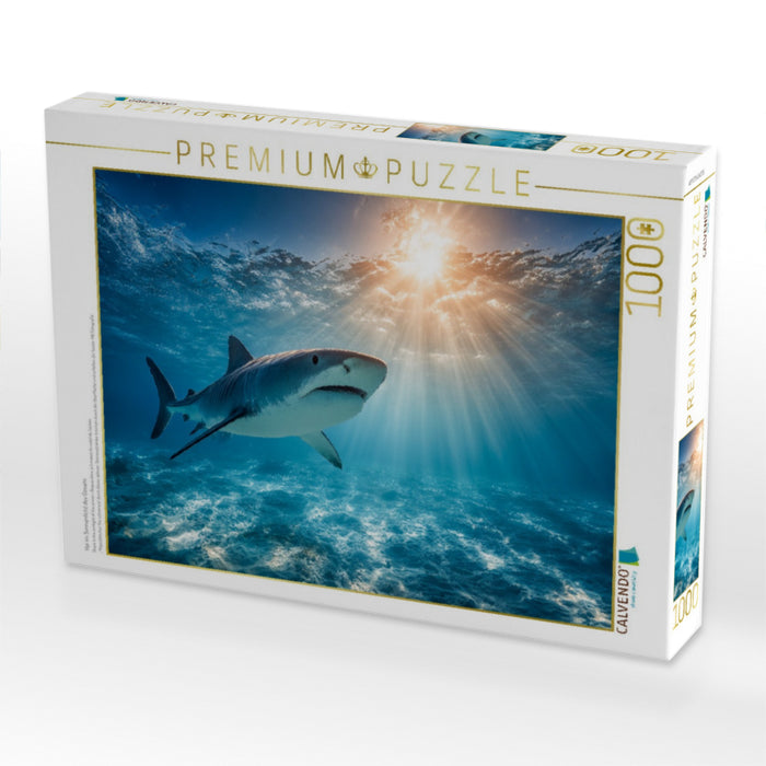 Hai im Sonnenlicht des Ozeans - CALVENDO Foto-Puzzle'