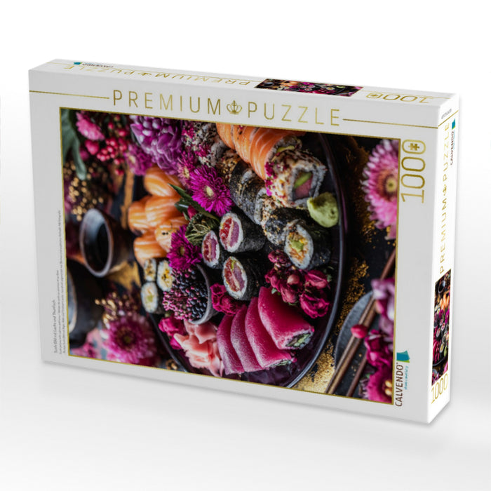 Sushi Bild mit Lachs und Thunfisch - CALVENDO Foto-Puzzle'