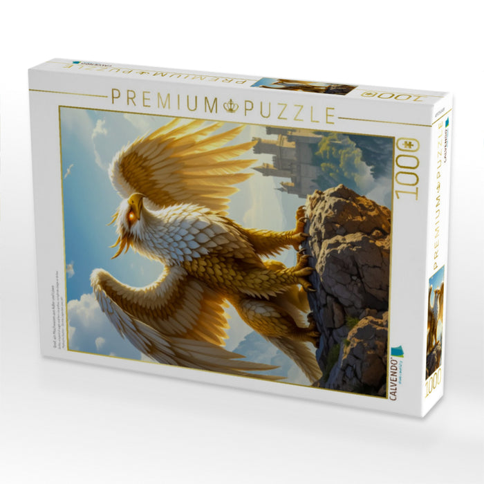 Greif, ein Mischwesen aus Adler und Löwe - CALVENDO Foto-Puzzle'