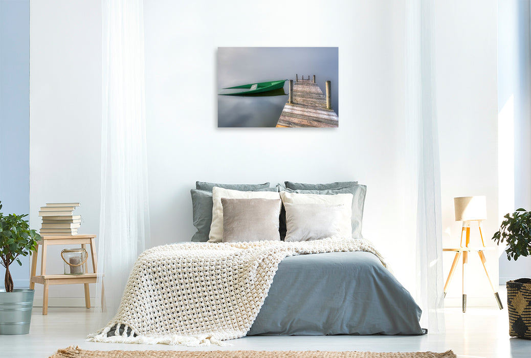 Premium Textil-Leinwand Hopfensee, Ostallgäu