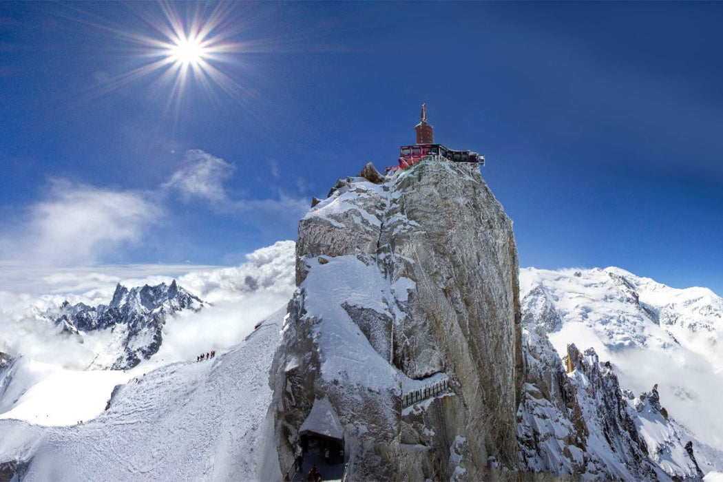 Premium Textil-Leinwand Die Höchsten der Alpen