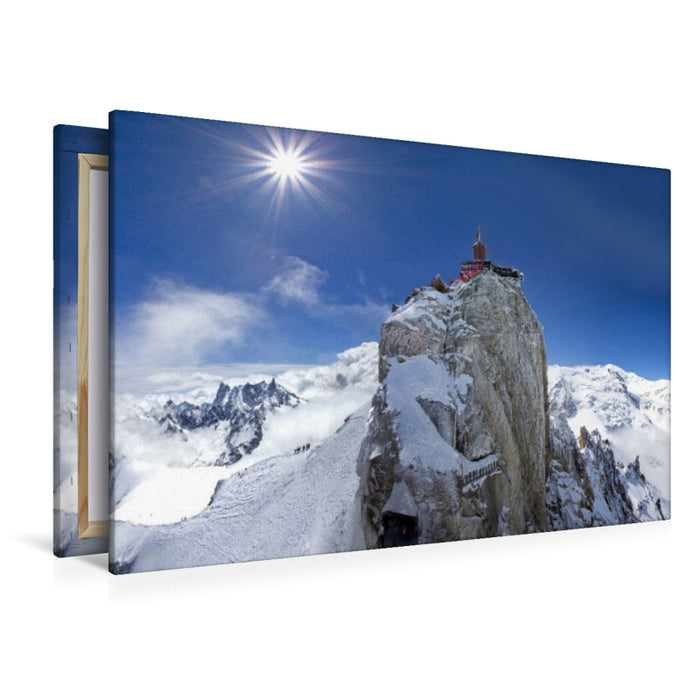 Premium Textil-Leinwand Die Höchsten der Alpen