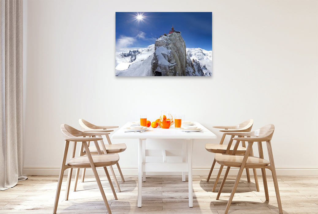 Premium Textil-Leinwand Die Höchsten der Alpen