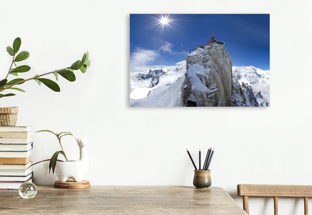 Premium Textil-Leinwand Die Höchsten der Alpen