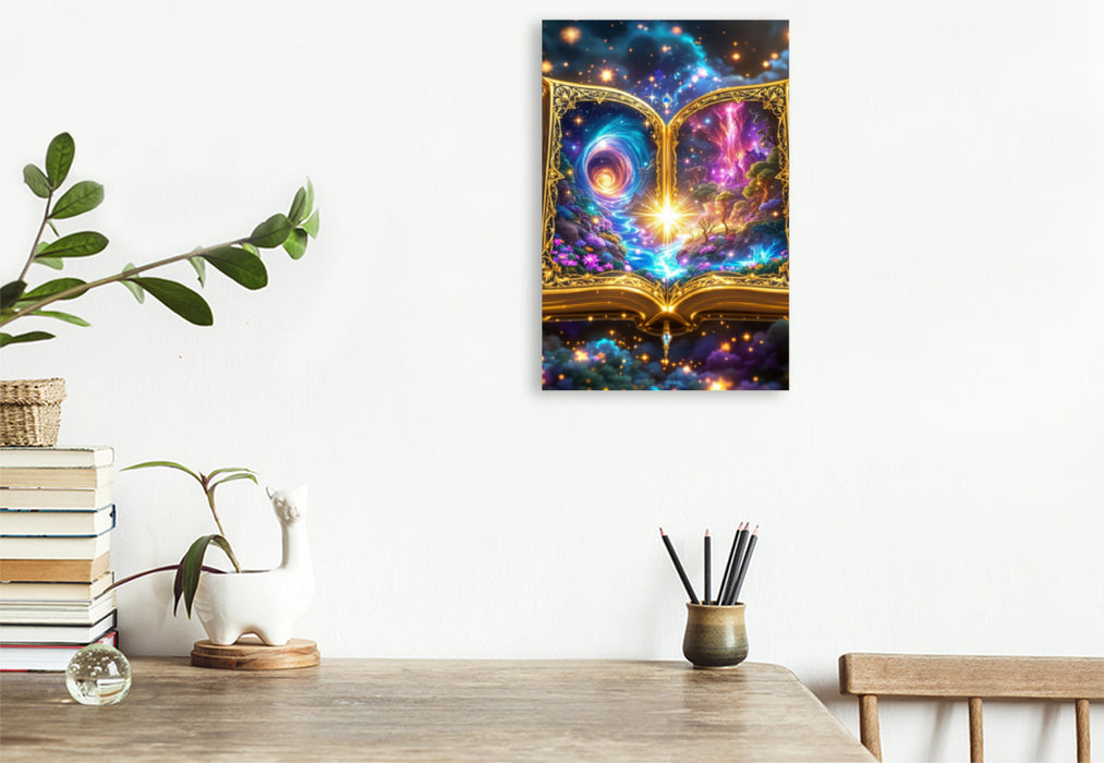 Premium Textil-Leinwand Das Geheimnis der verborgenen Seiten