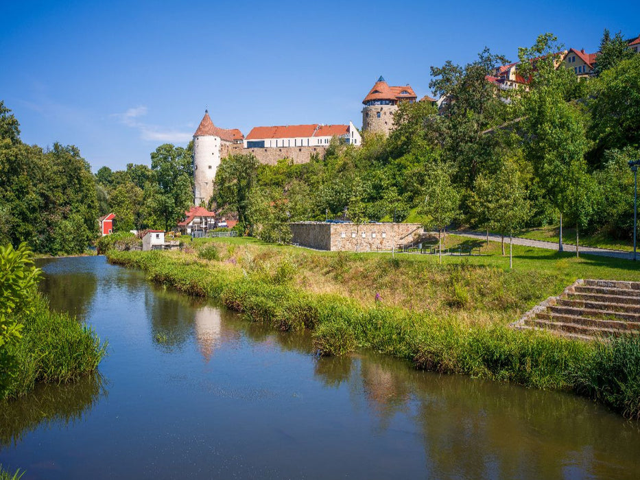 Bautzen - Blick über die Spree zum Burgwasserturm - CALVENDO Foto-Puzzle'