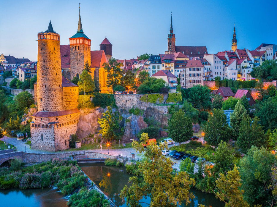 Bautzen bei Sonnenuntergang - CALVENDO Foto-Puzzle'
