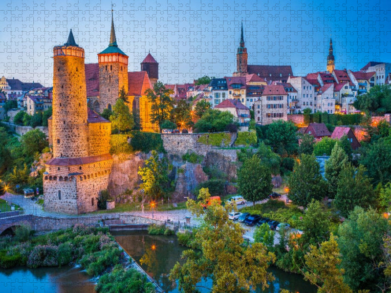 Bautzen bei Sonnenuntergang - CALVENDO Foto-Puzzle'