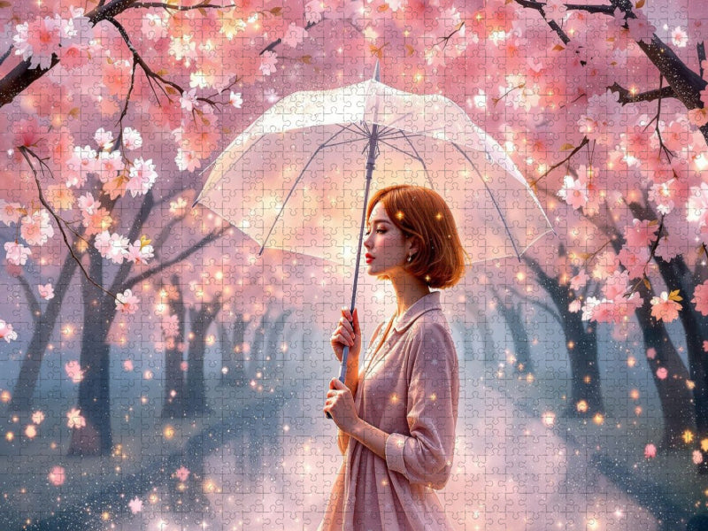 Im Regen spazieren gehen - CALVENDO Foto-Puzzle'