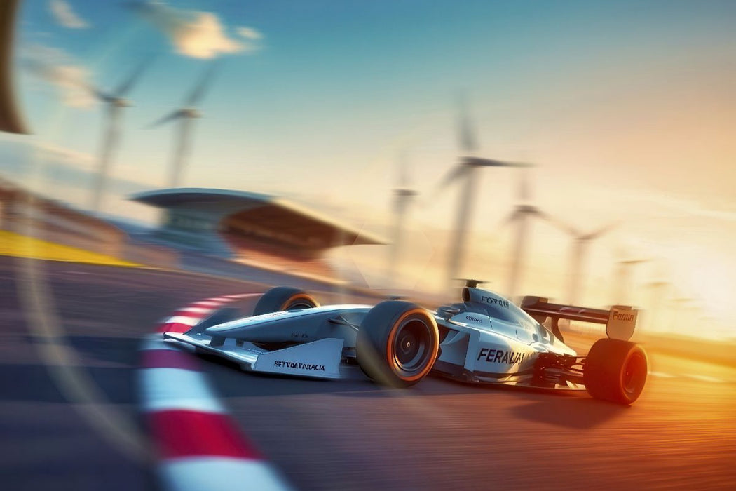 Premium Textil-Leinwand Ein Motiv aus dem Kalender Formel E, Strom, Speed und Sieg