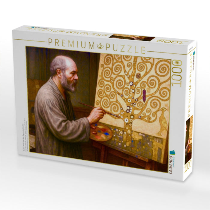 Gustav Klimt malt den „Baum des Lebens“ - CALVENDO Foto-Puzzle'