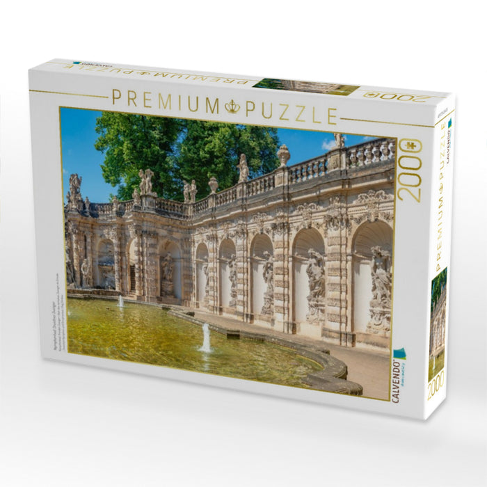 Nymphenbad, Dresdner Zwinger - CALVENDO Foto-Puzzle'