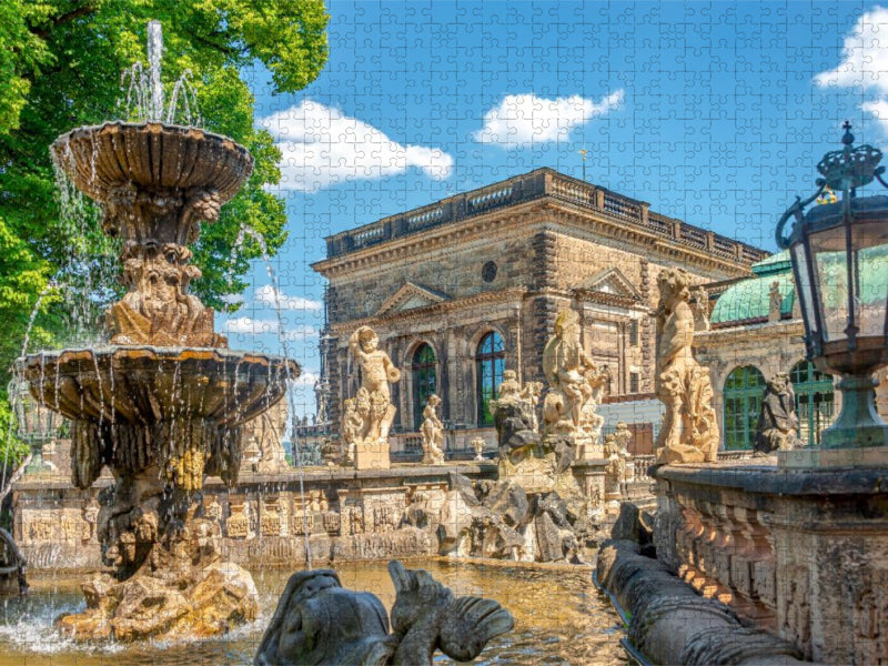 Nymphenbad, Dresdner Zwinger - CALVENDO Foto-Puzzle'