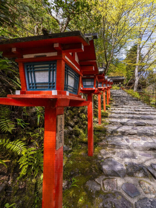Treppen zum Kifune Schrein - CALVENDO Foto-Puzzle'