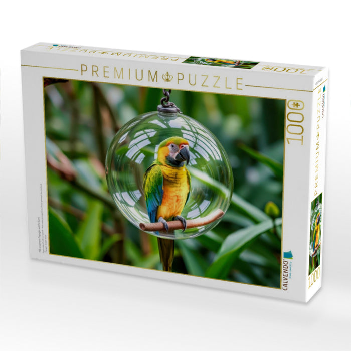 Mit unserem Papagei wird’s bunt. - CALVENDO Foto-Puzzle'