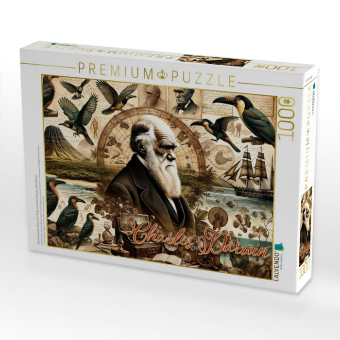 Die Evolutionäre Vision: Ein Tribut an Charles Darwins Vermächtnis - CALVENDO Foto-Puzzle'