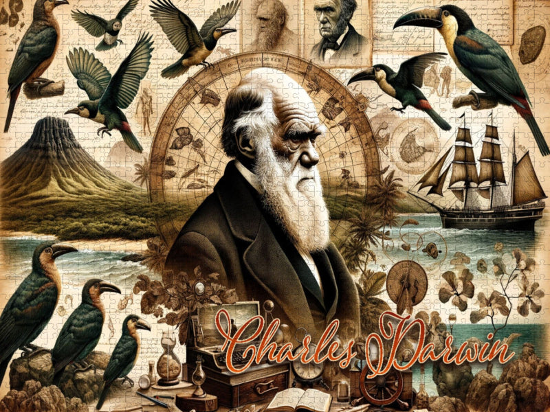 Die Evolutionäre Vision: Ein Tribut an Charles Darwins Vermächtnis - CALVENDO Foto-Puzzle'