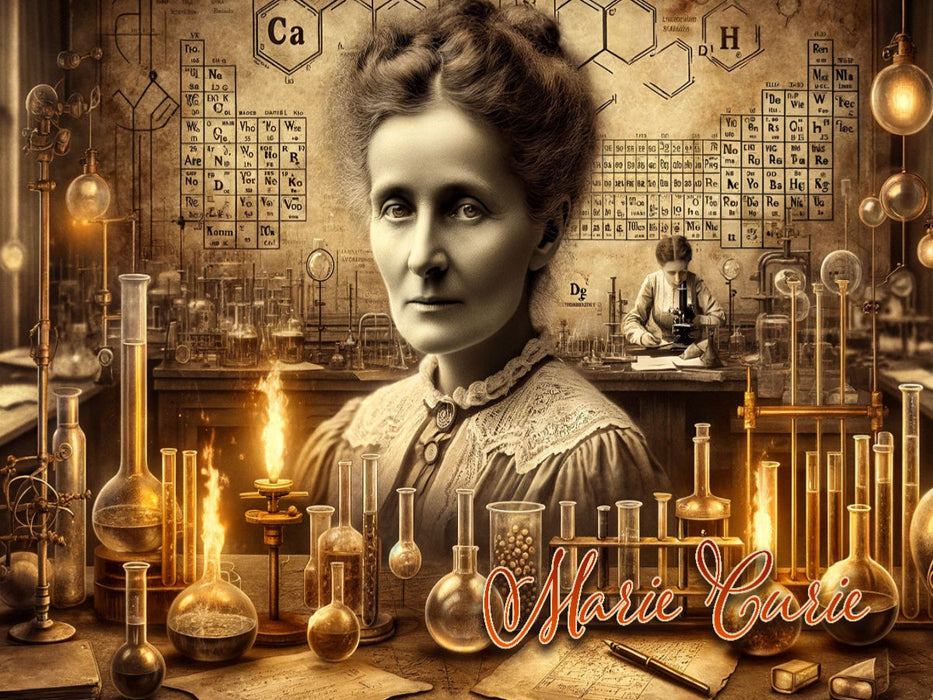 Das Strahlen des Wissens: Marie Curies leuchtende Entdeckungen - CALVENDO Foto-Puzzle'