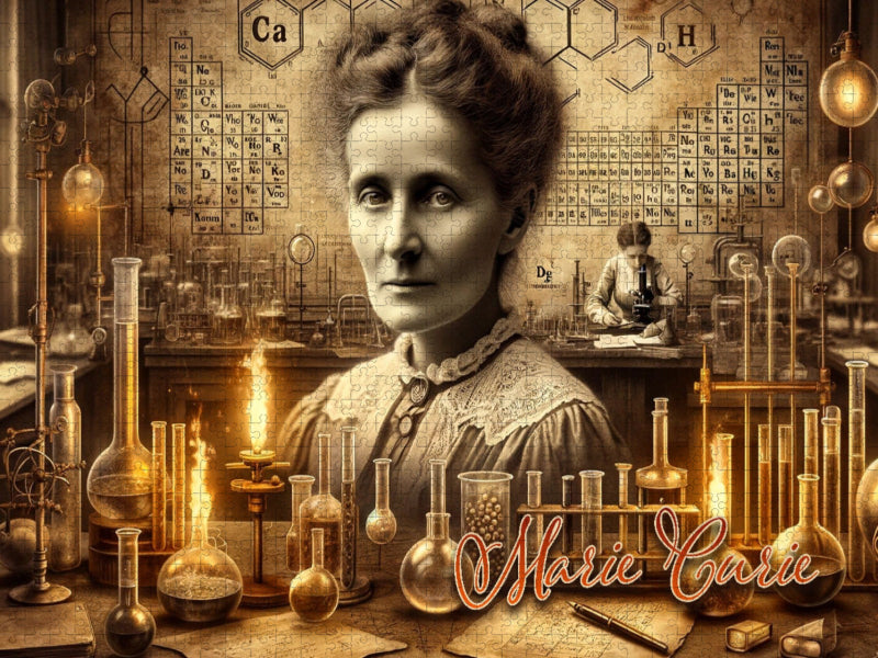 Das Strahlen des Wissens: Marie Curies leuchtende Entdeckungen - CALVENDO Foto-Puzzle'