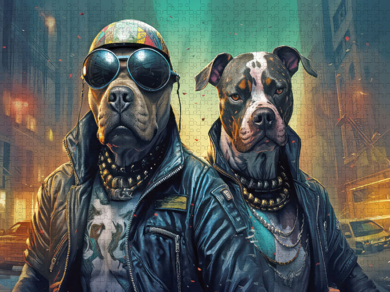 Gangsterhunde - CALVENDO Foto-Puzzle'