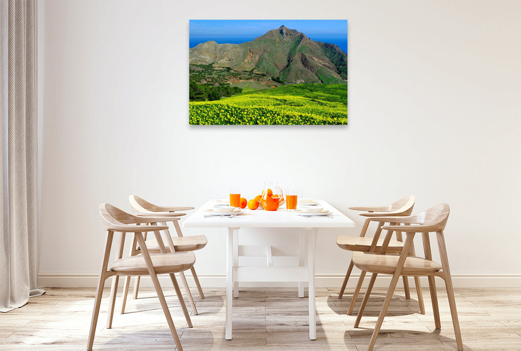 Premium Textil-Leinwand Pico Branco blühender Klee