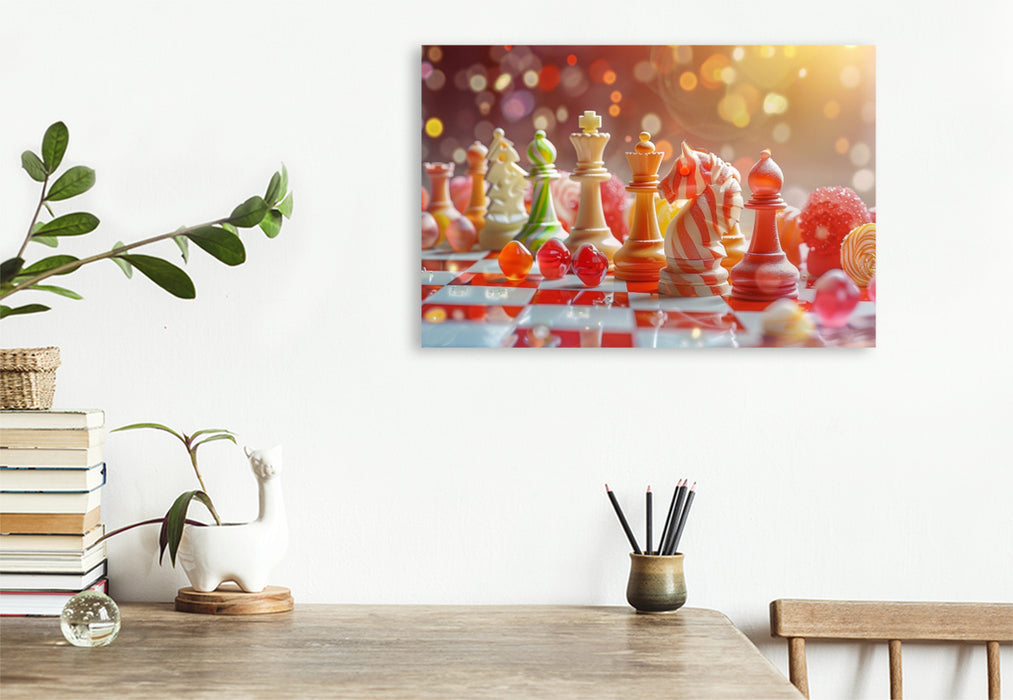 Premium Textil-Leinwand Ein Motiv aus dem Kalender Lecker Schach