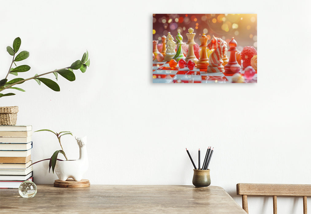 Premium Textil-Leinwand Ein Motiv aus dem Kalender Lecker Schach