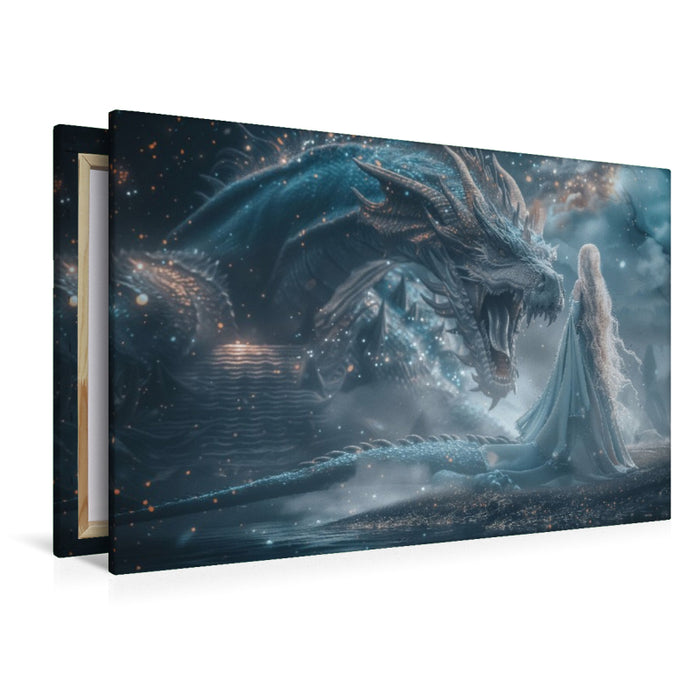 Premium Textil-Leinwand Ein Motiv aus dem Kalender Drachenhüter